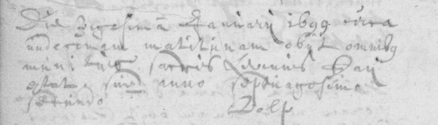 Begrafenis van Livinus Saey, Sleidinge, 20 januari 1699